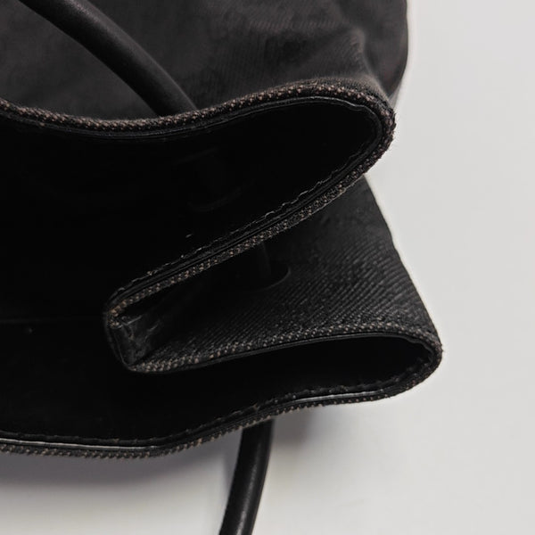 Monogram Canvas Tote Bag Black