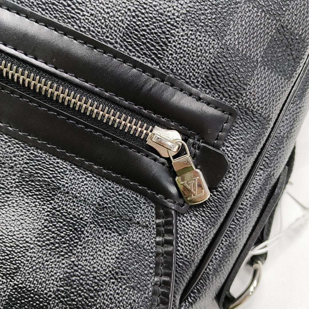 DANIEL MM Damier Graphite Coated Canvas Gray
