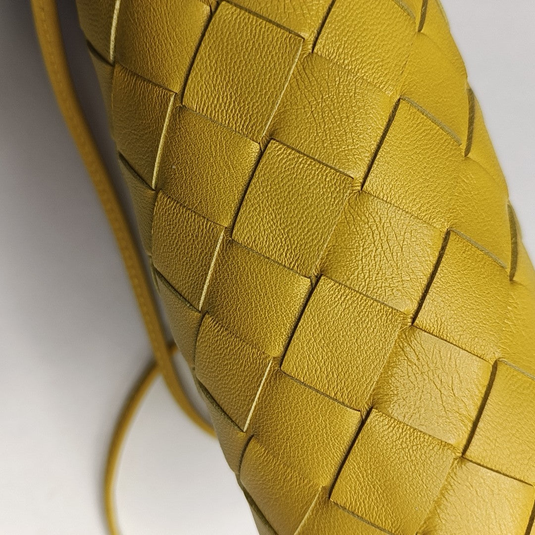 Authenticated pre-owned  The Pouch Mini Lambskin Yellow - Crossbody Bag at Looply