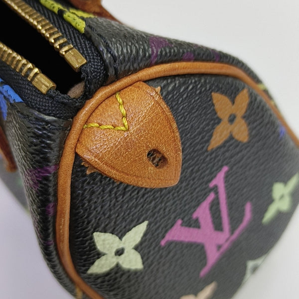 LV × TM SPEEDY Nano Monogram Coated Canvas Black