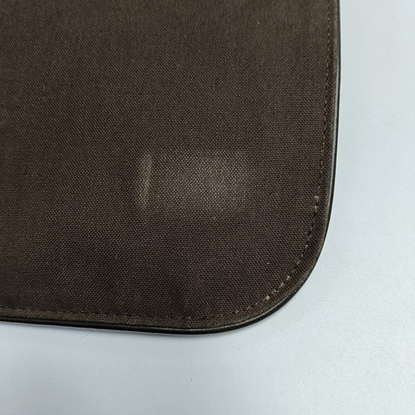 DISTRICT MM Damier Ebene Coated Canvas Brown