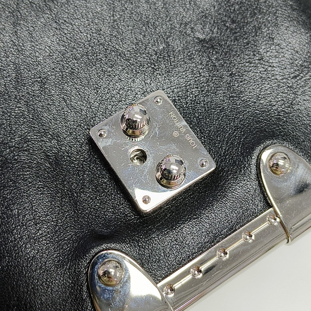 SIDE TRUNK Calfskin Black