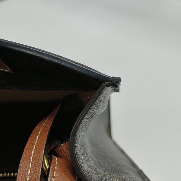 CABAS CELINE Small Coated Canvas Brown