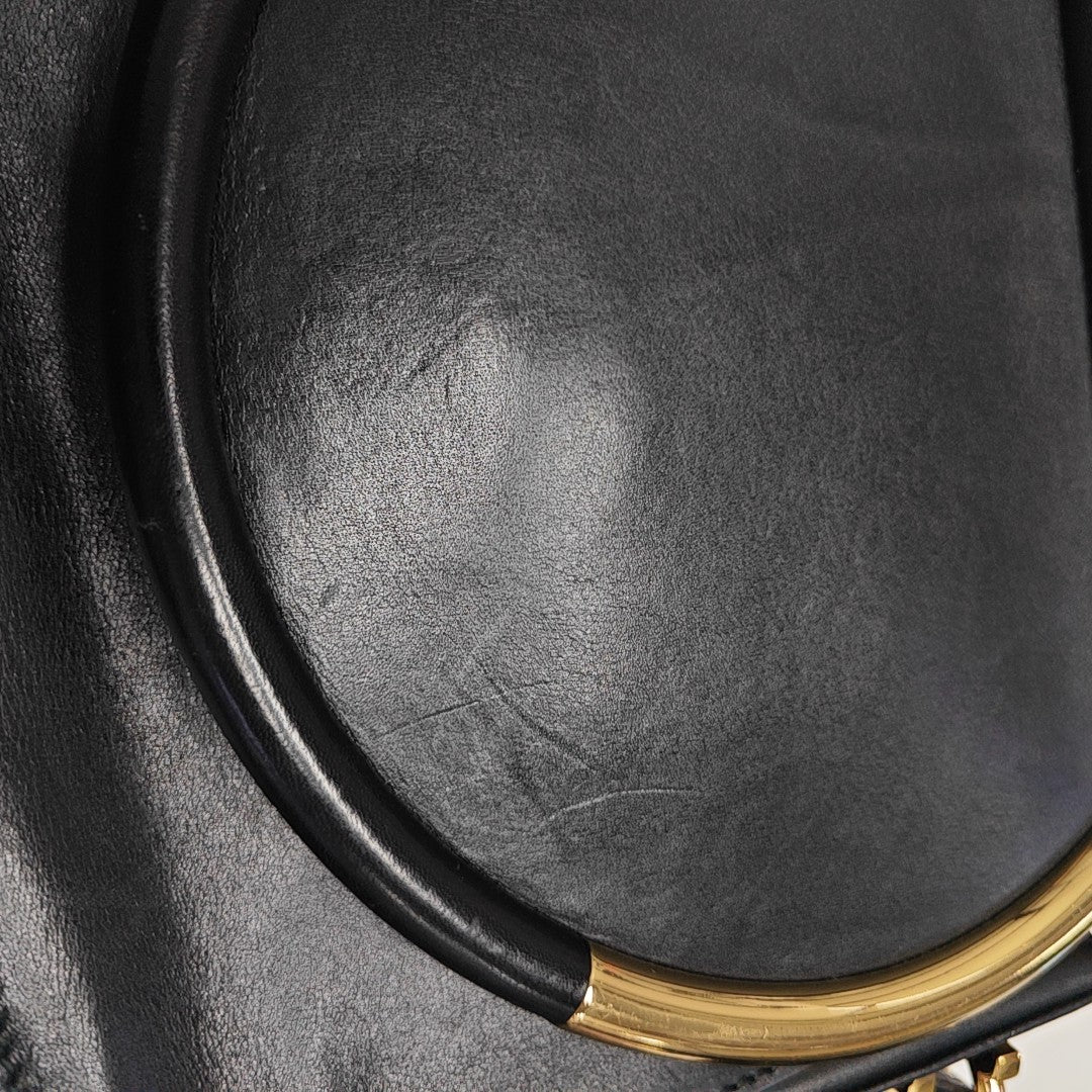 Calfskin Shoulder Bag Black