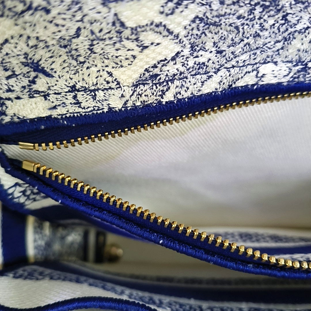 Lady D-Lite Medium Canvas Blue