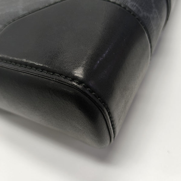 Monogram Coated Canvas Top Handle Bag Black