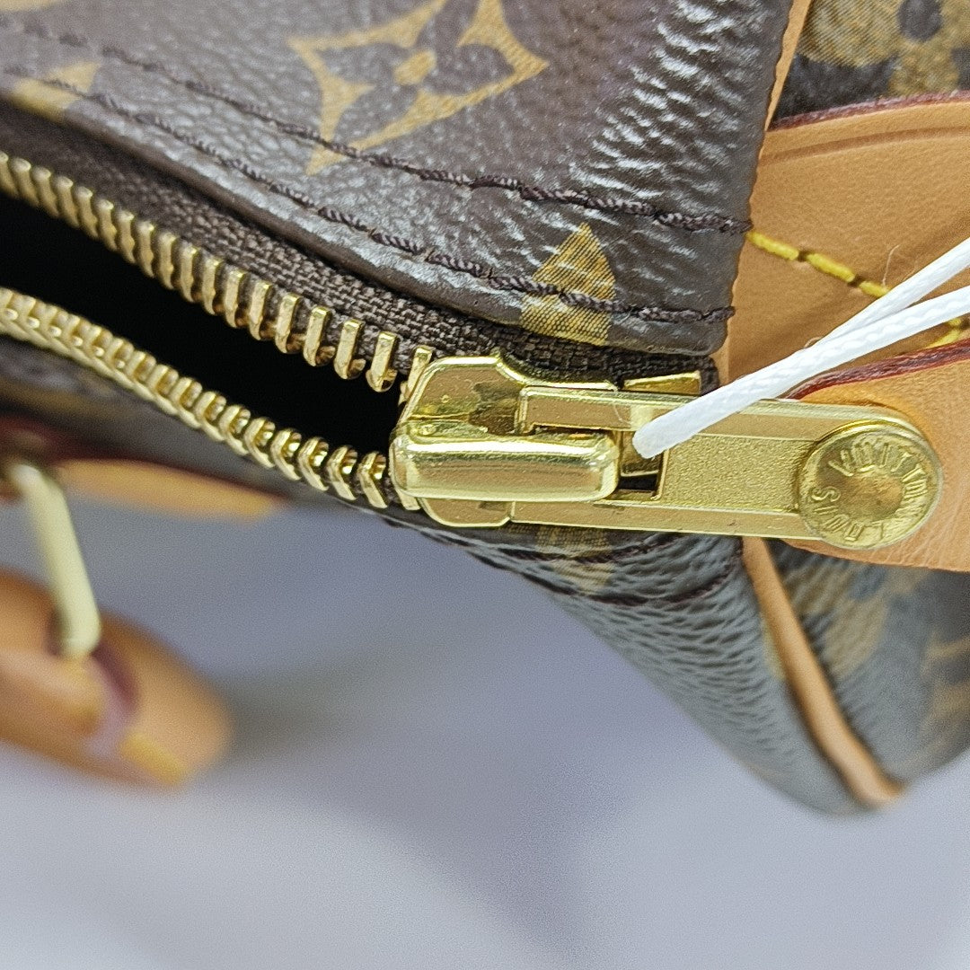 SPEEDY 30 Monogram Coated Canvas Brown
