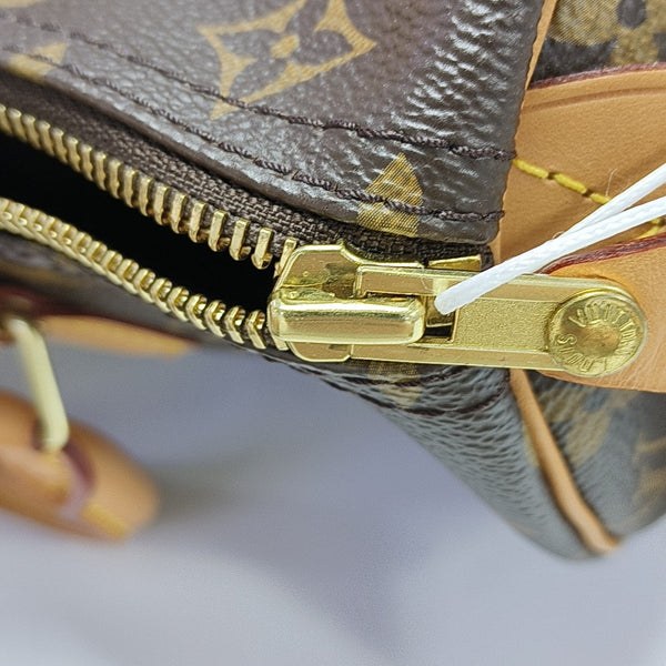 SPEEDY 30 Monogram Coated Canvas Brown