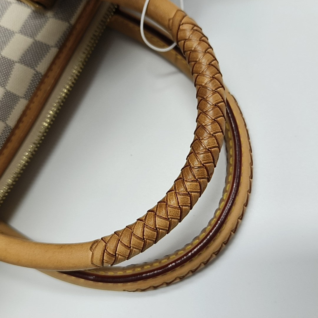 RIVIERA PM Damier Azur Coated Canvas White