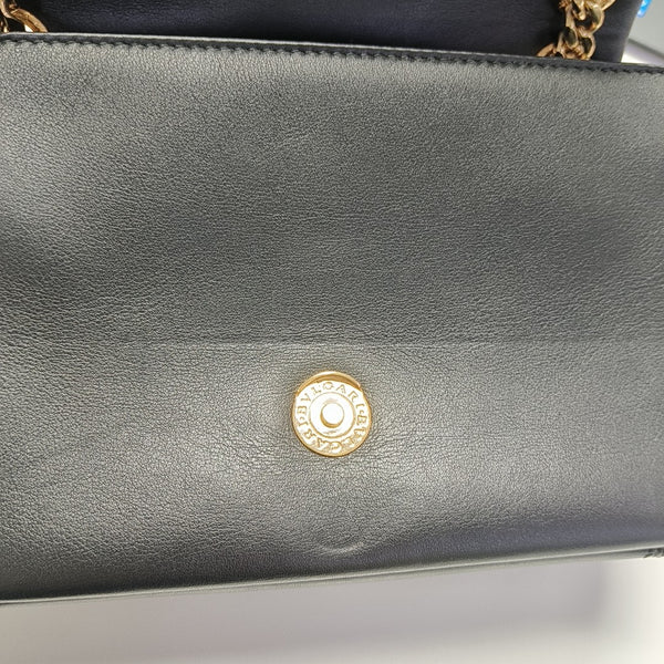 SERPENTI CABOCHON Small Quilted Calfskin Black