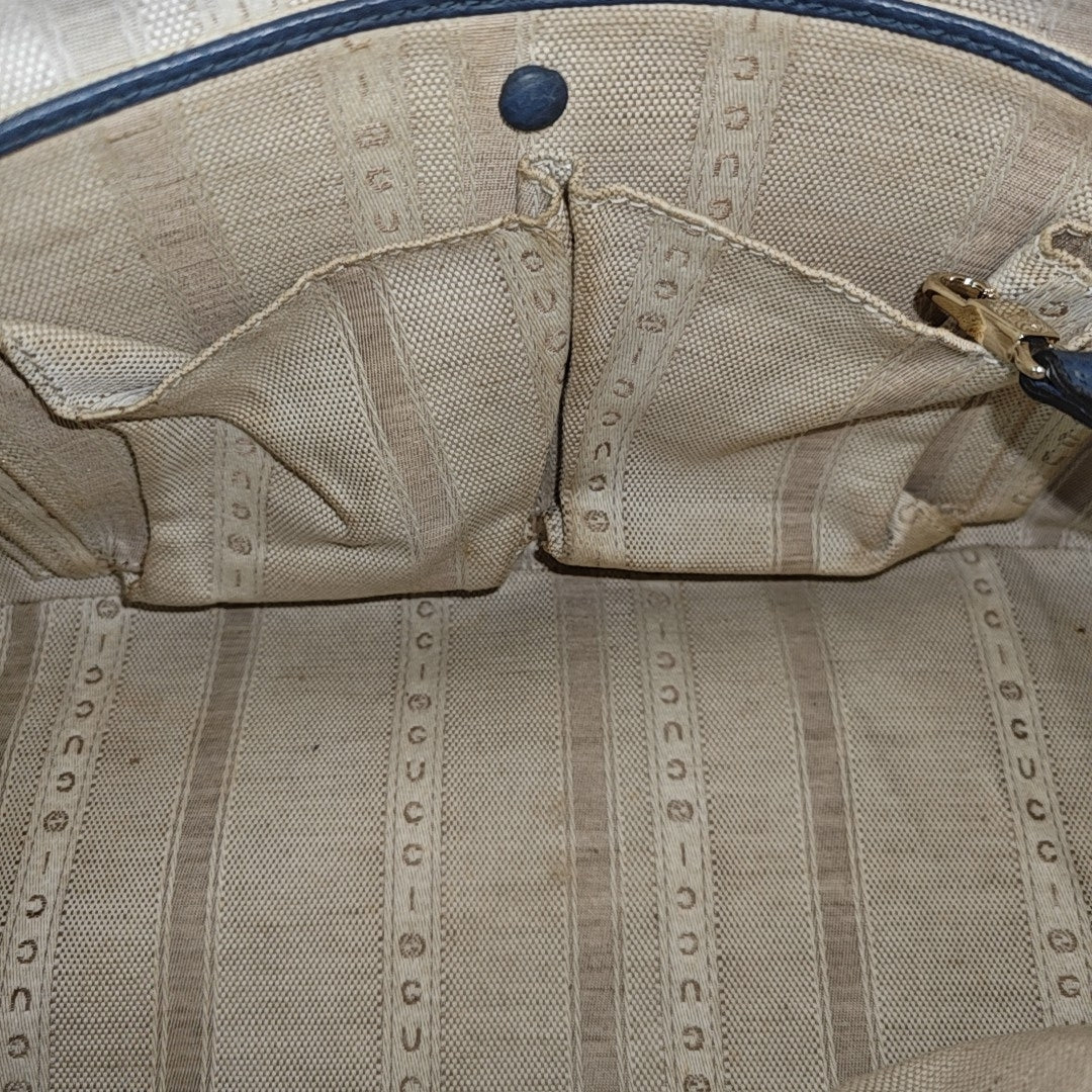 Calfskin Shoulder Bag Blue