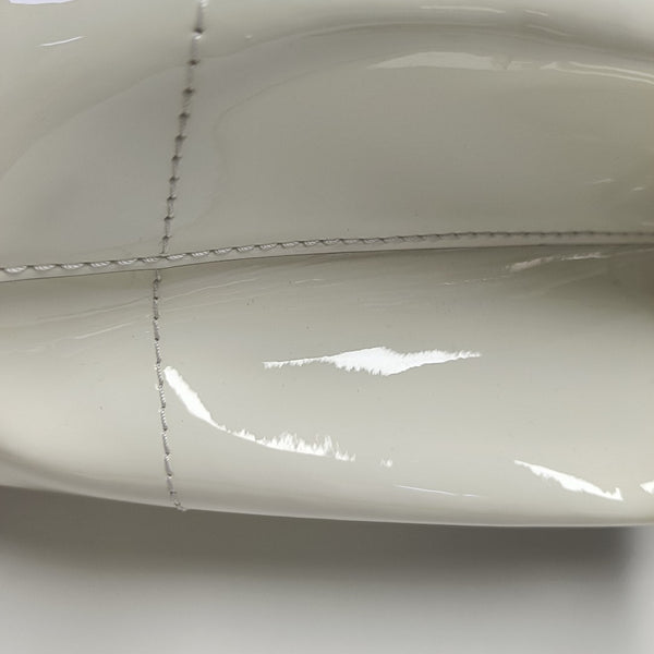 HOT SPRINGS MM Monogram Patent Leather White