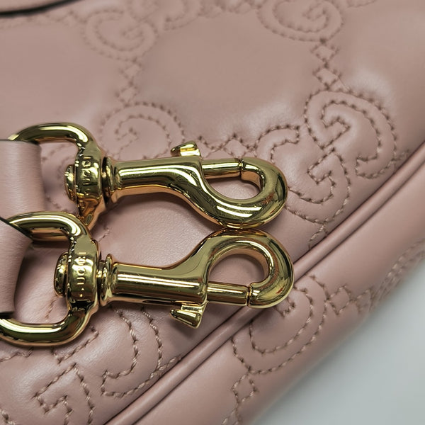 GG Matelassé Quilted Calfskin Pink