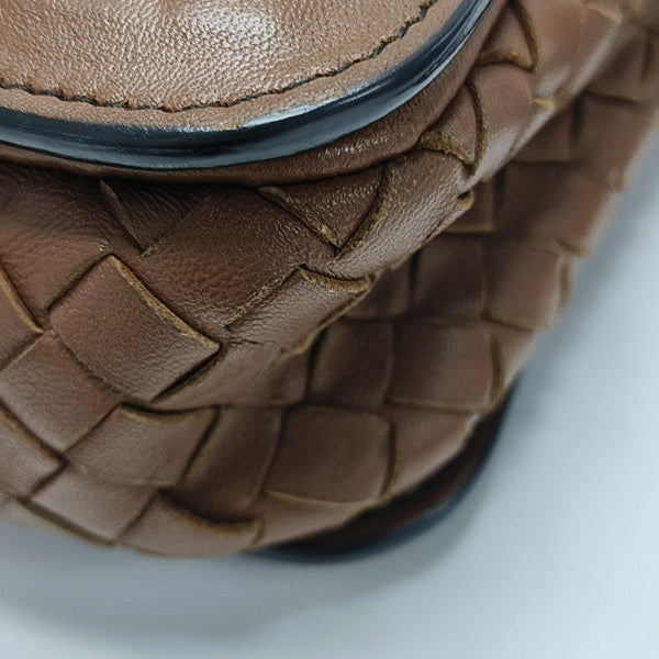 Calfskin Shoulder Bag Brown
