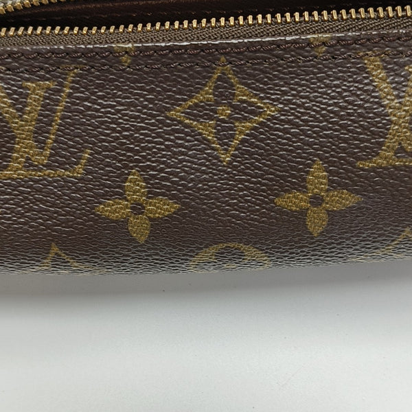 PAPILLON Mini Monogram Coated Canvas Brown