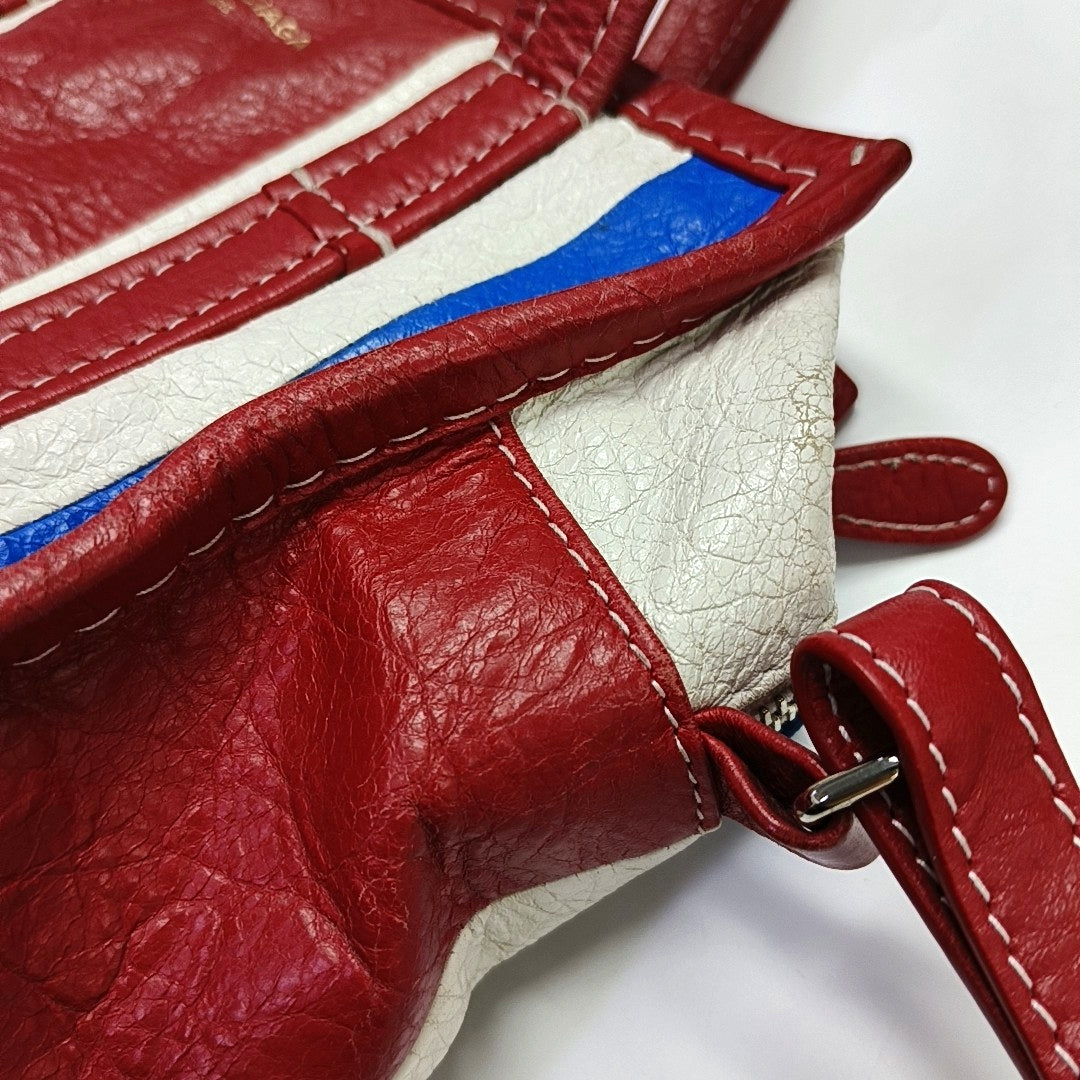 Authenticated pre-owned  Bazar XS Lambskin Red - Tote Bag at Looply