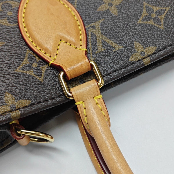 SAC PLAT MM Monogram Coated Canvas Brown
