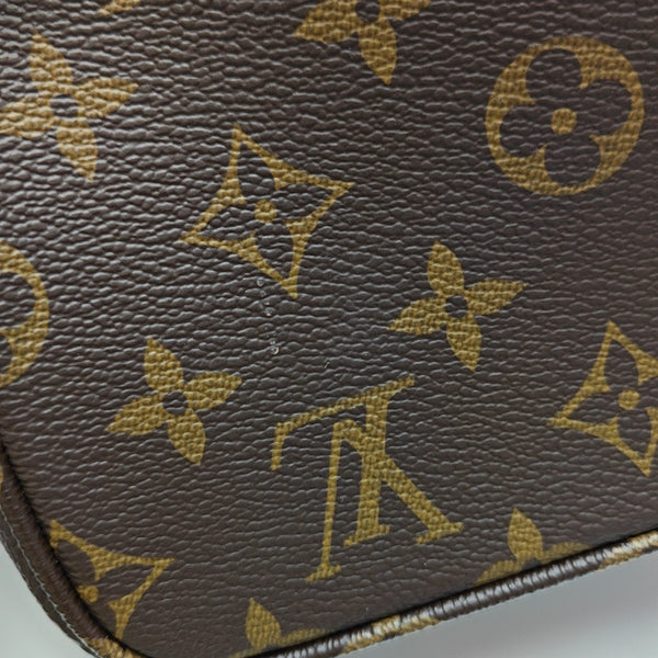 ALL IN BB Monogram Coated Canvas Brown