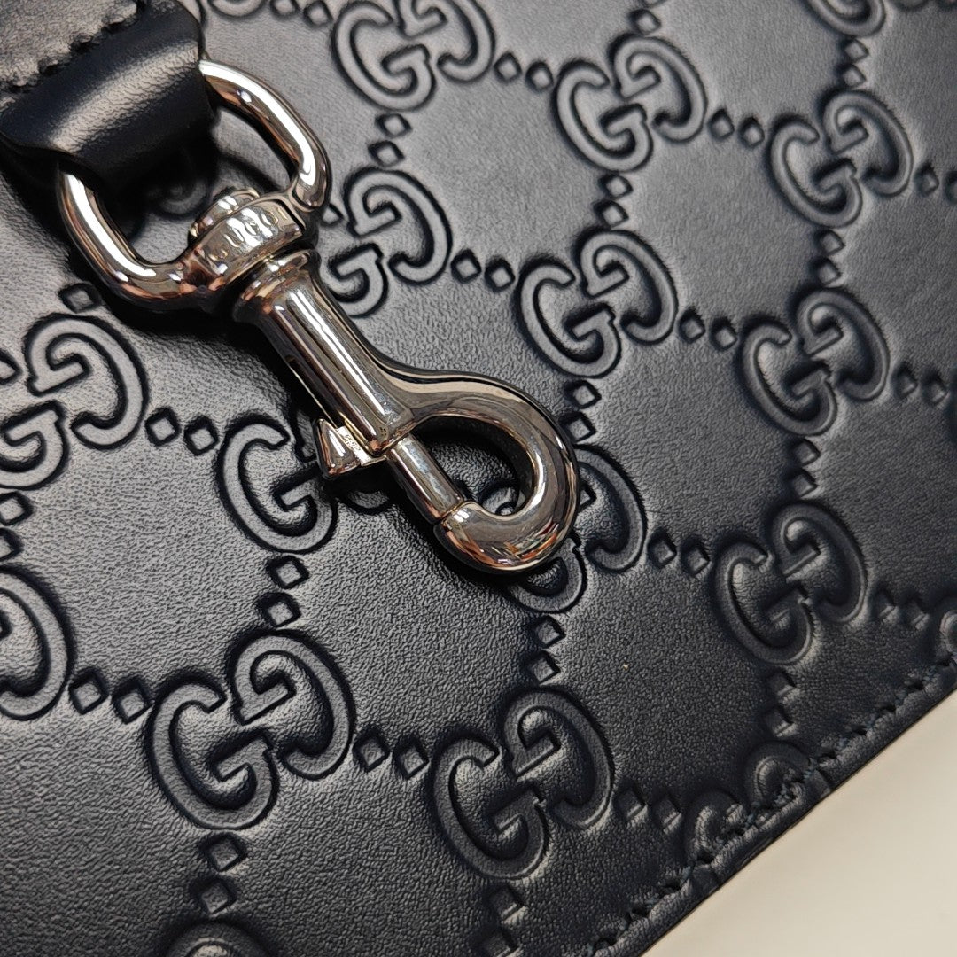 Signature Monogram Calfskin Blue