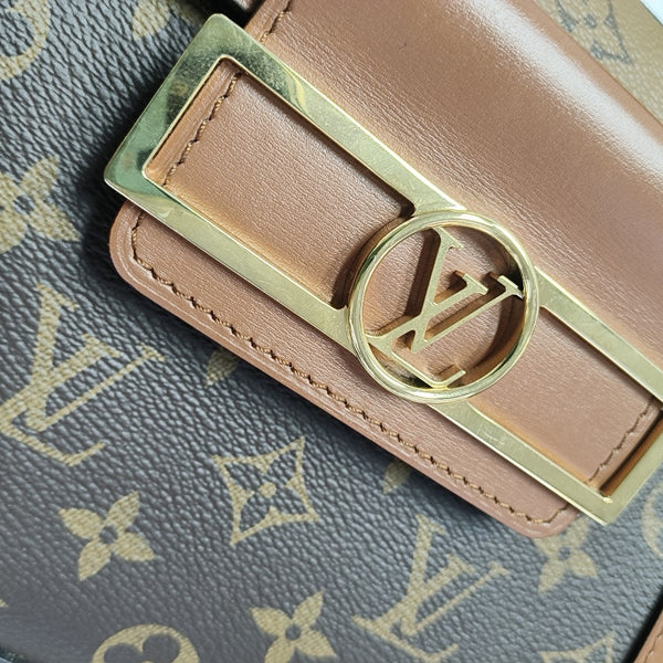 DAUPHINE Monogram Coated Canvas Brown