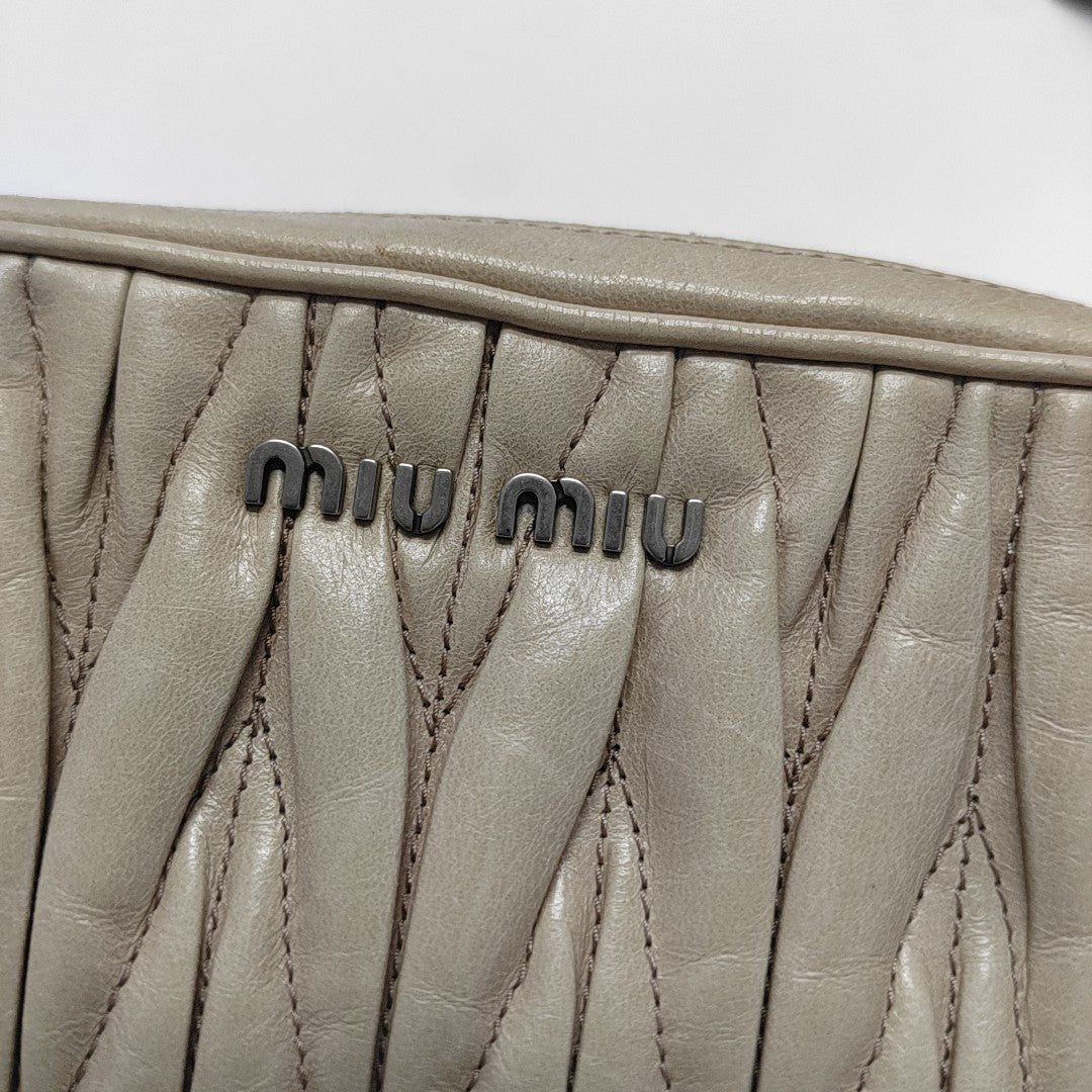 Matelassé Quilted Calfskin Beige