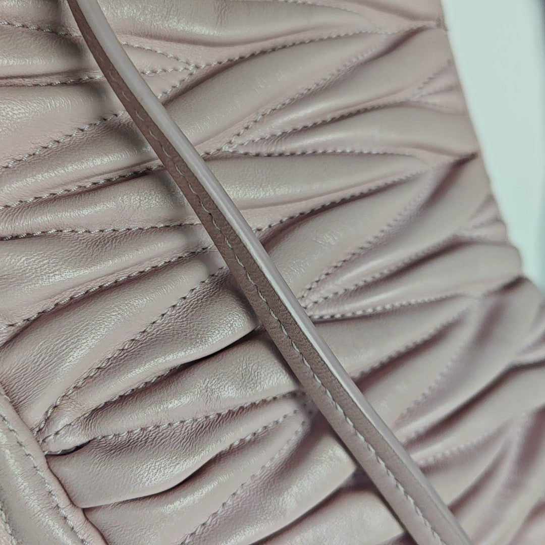 Wander Matelassé Mini Quilted Lambskin Pink