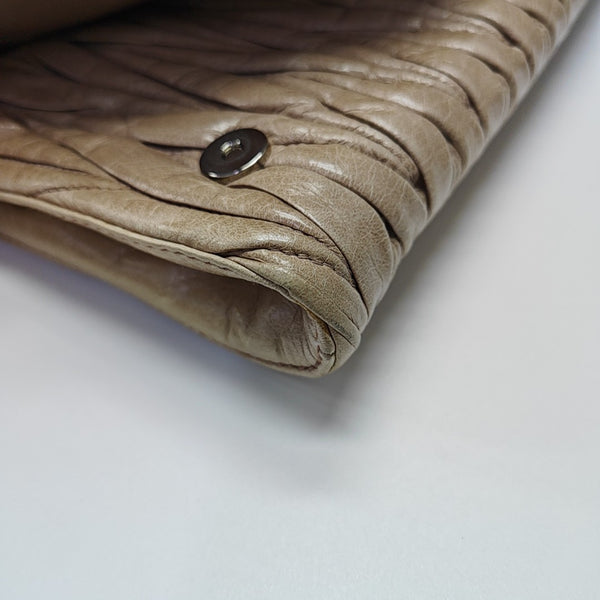 Miu Délice Quilted Lambskin Beige