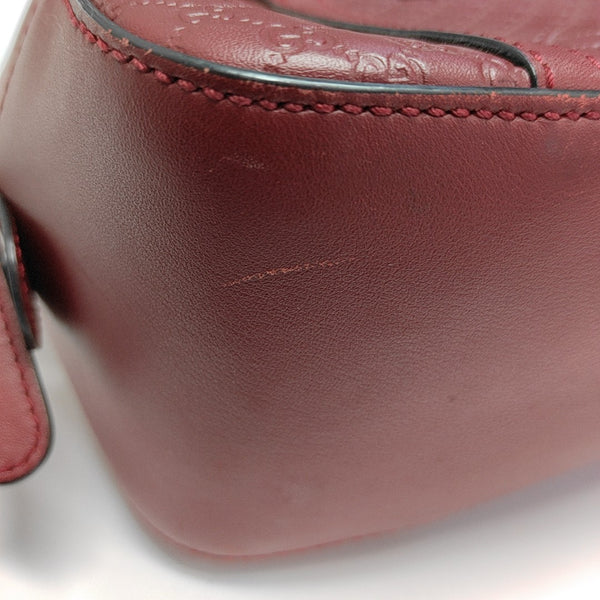 Ligne Shima Monogram Calfskin Red