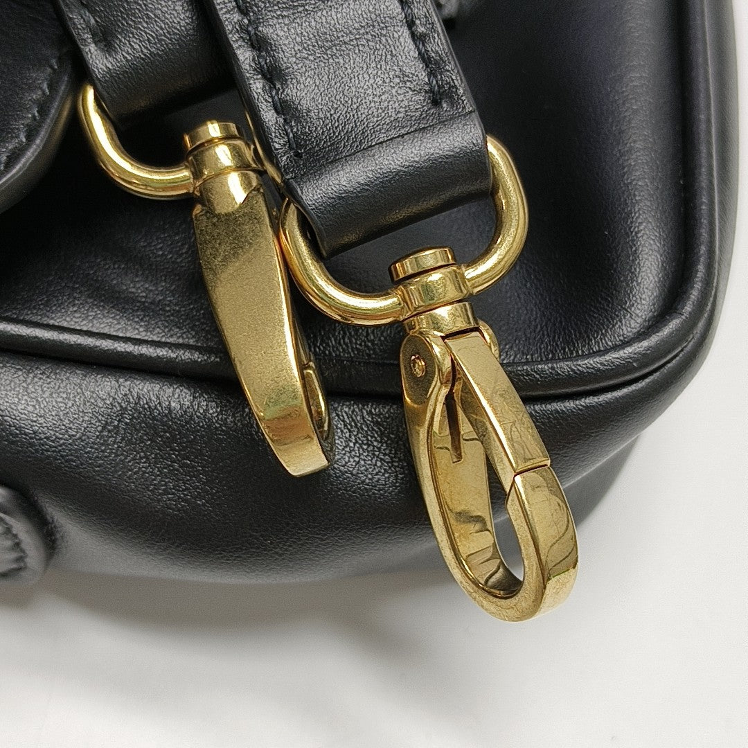 Calfskin Shoulder Bag Black
