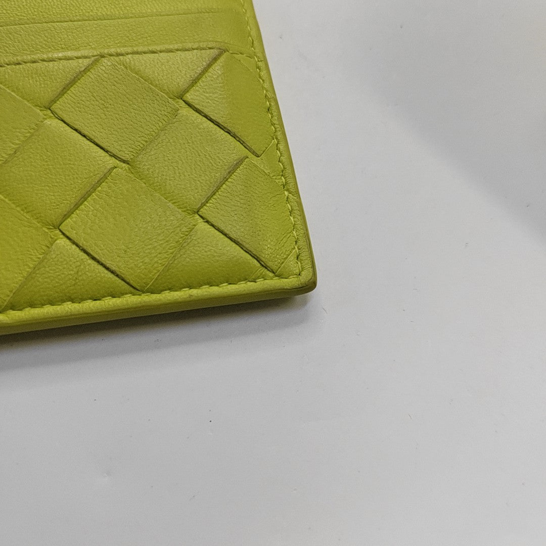 Calfskin Card Holder Green