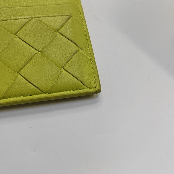 Calfskin Card Holder Green