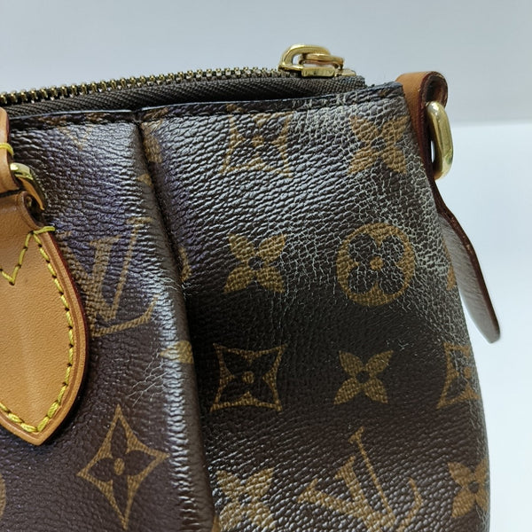 TURENNE PM Monogram Coated Canvas Brown