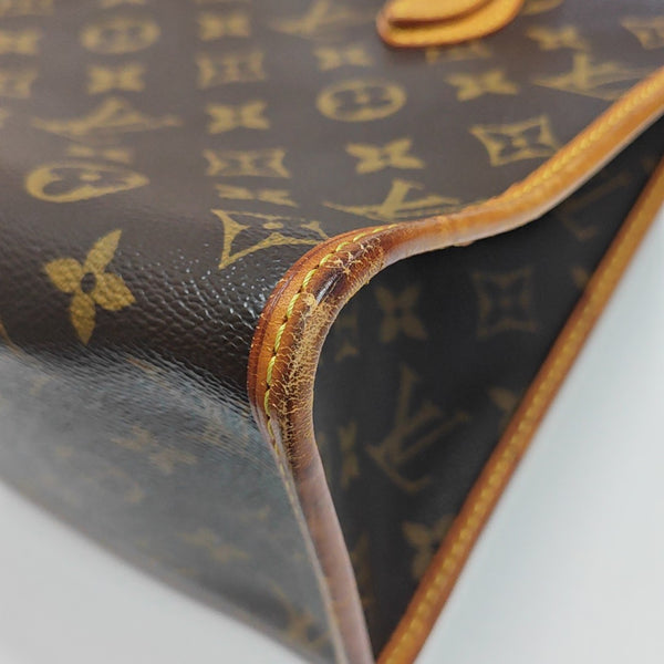POPINCOURT Monogram Coated Canvas Brown