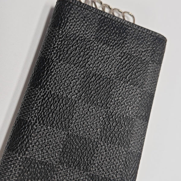 Damier Graphite Coated Canvas Key Pouch Gray