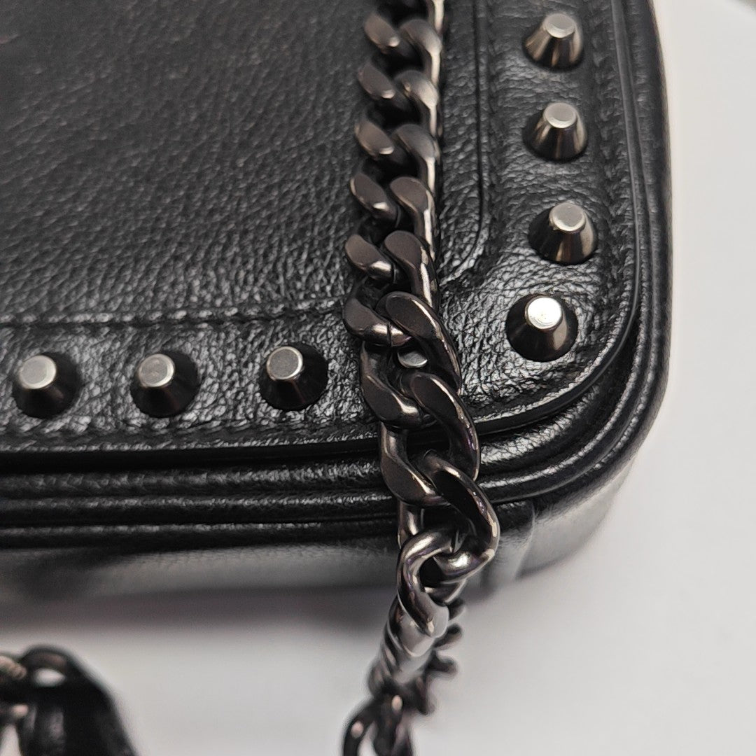 Calfskin Shoulder Bag Black