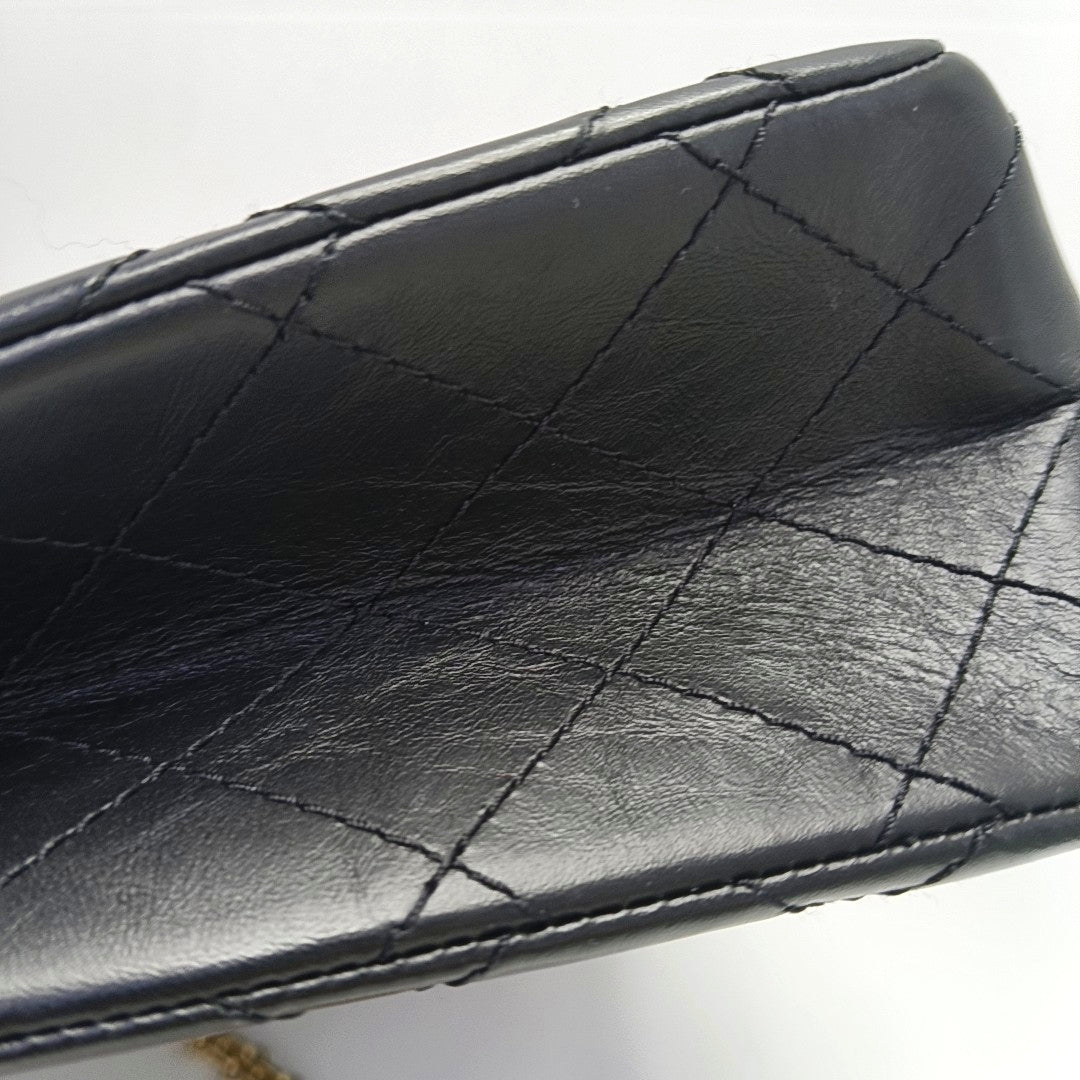 2.55 227 (jumbo) Quilted Calfskin Black