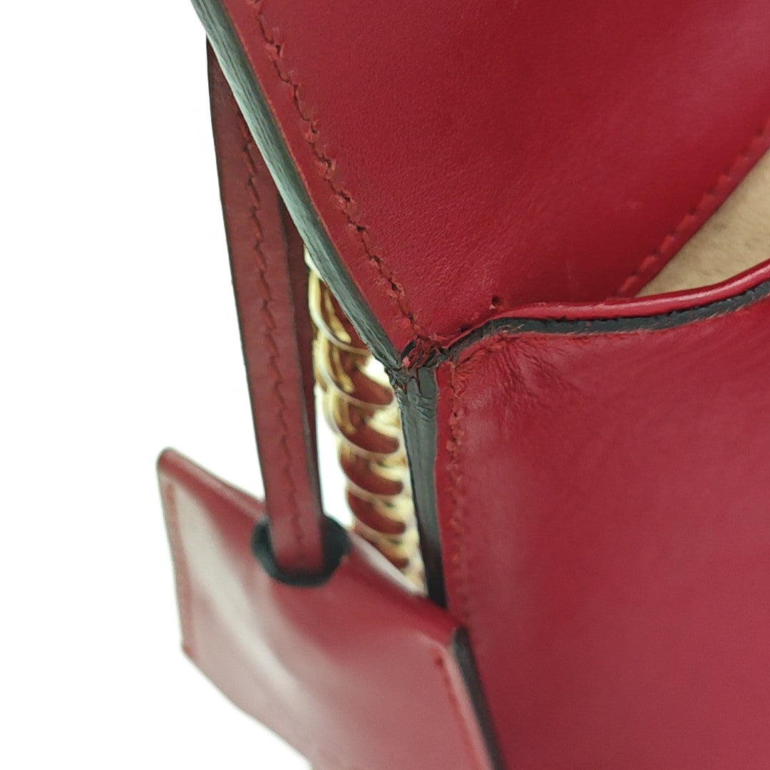 Padlock Small Monogram Calfskin Red