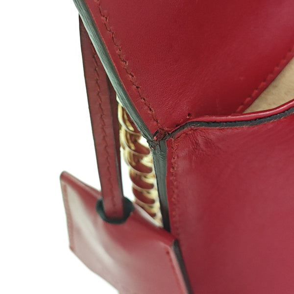Padlock Small Monogram Calfskin Red