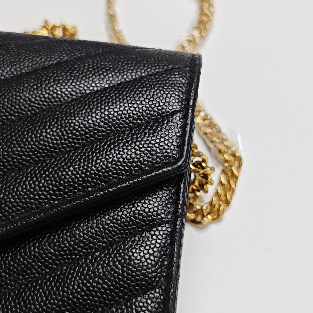 MONOGRAM Medium Chevron Calfskin Black