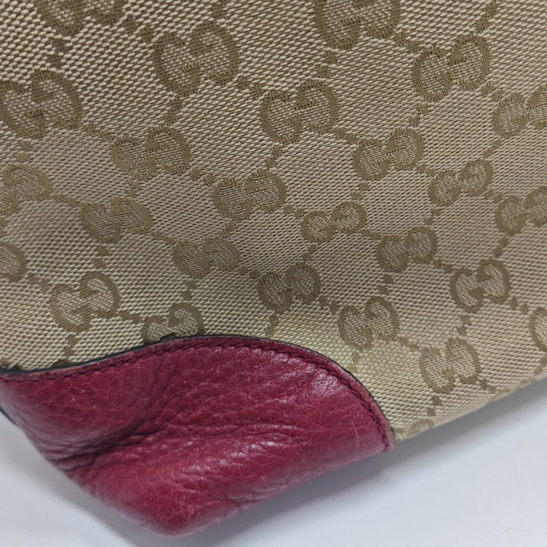 Monogram Canvas Shoulder Bag Beige