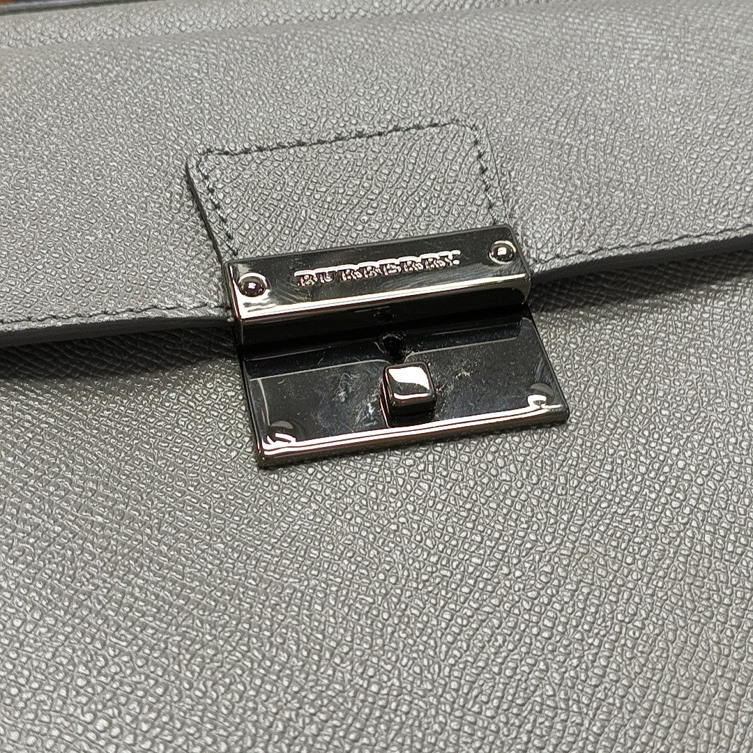 Calfskin Shoulder Bag Gray