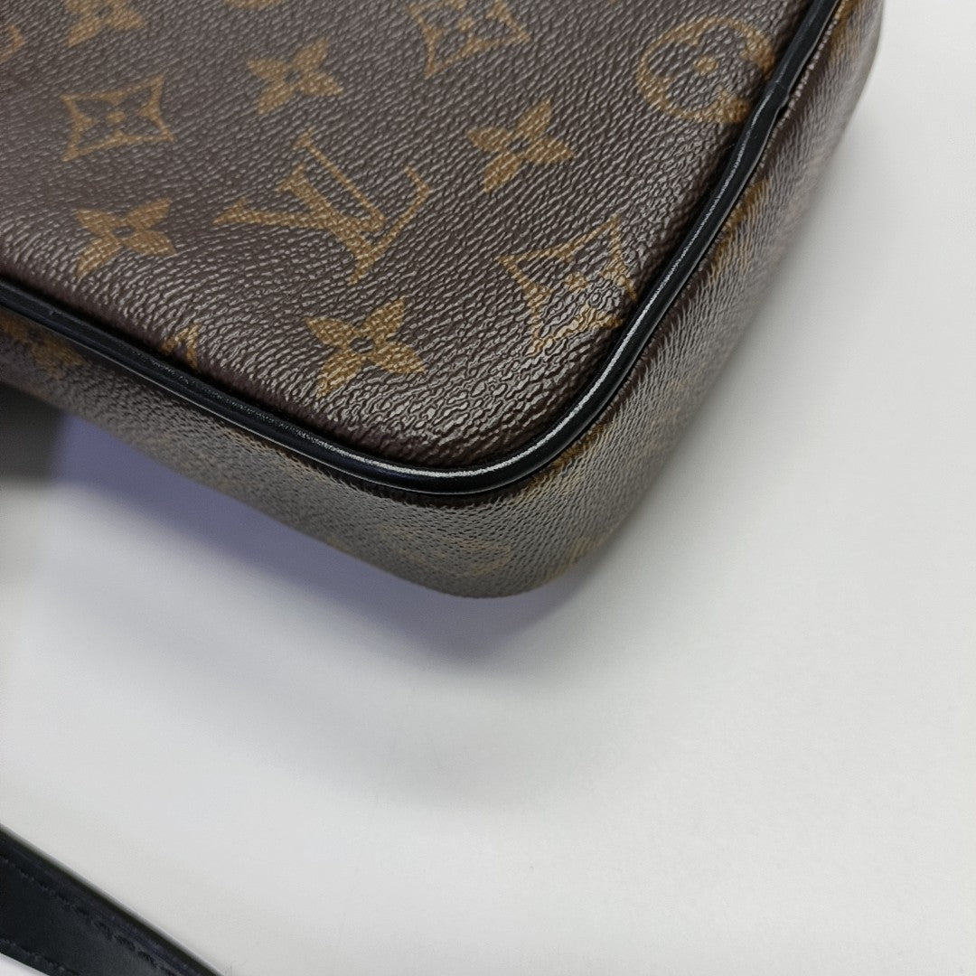 CHRISTOPHER Monogram Coated Canvas Brown