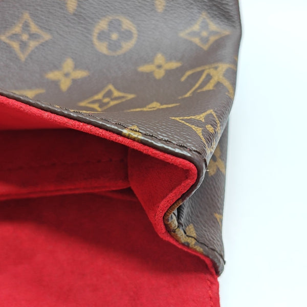 SAINT MICHEL Monogram Coated Canvas Brown