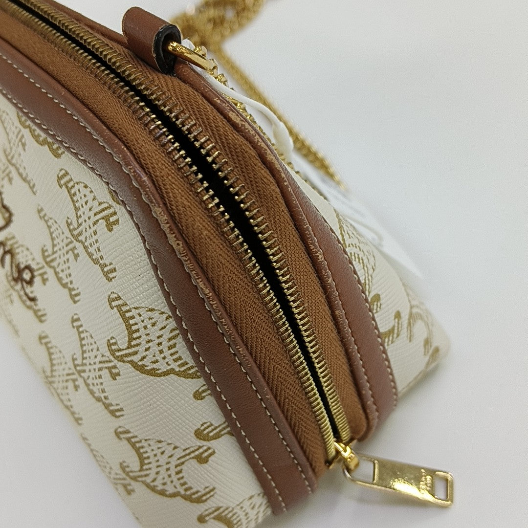 Calfskin Shoulder Bag Brown