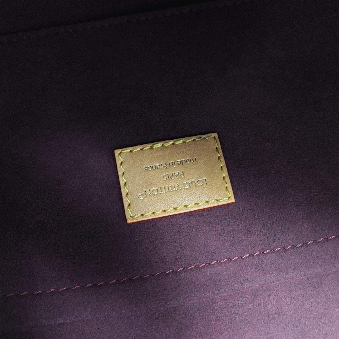 CARRYALL Small Monogram Coated Canvas Brown