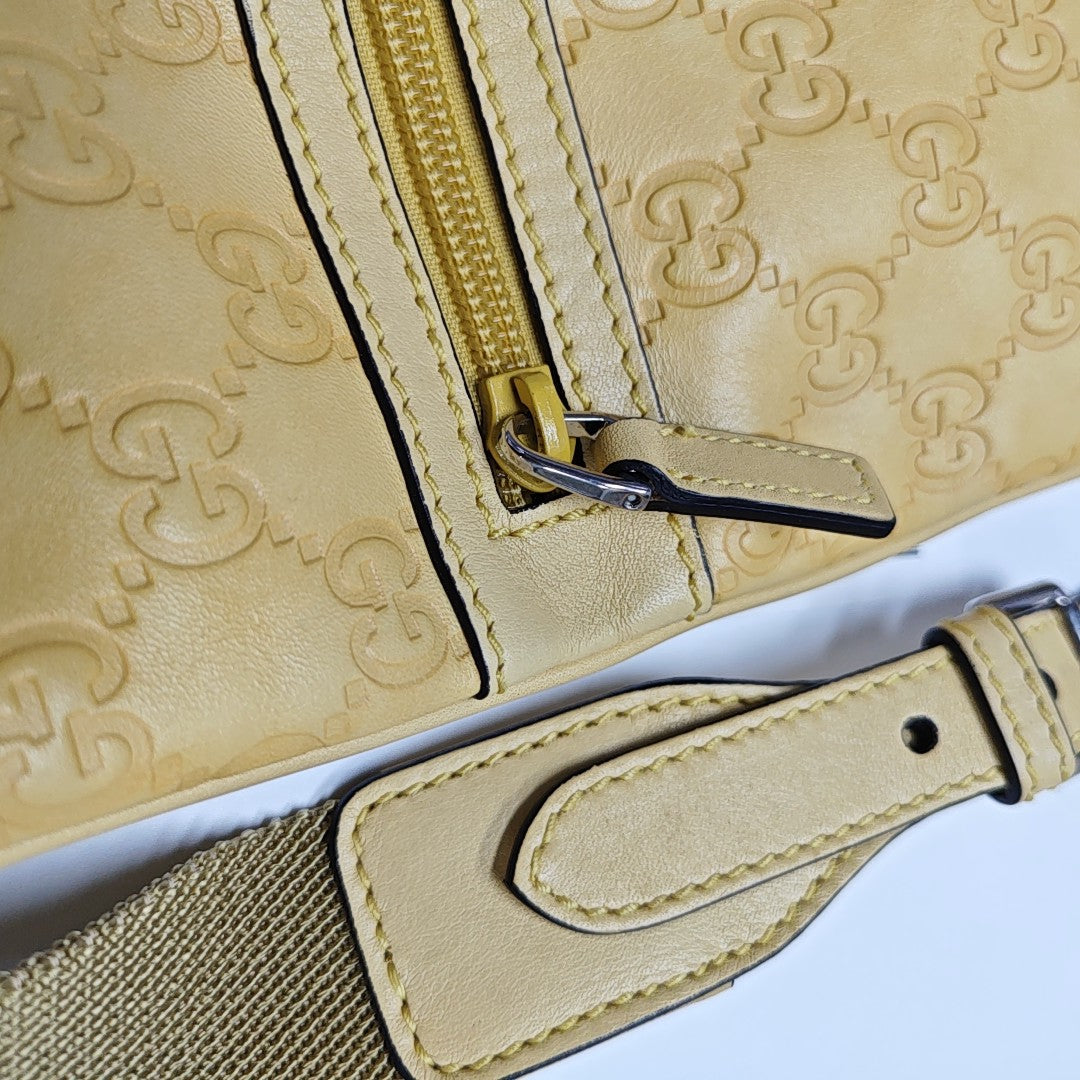 Monogram Calfskin Shoulder Bag Yellow