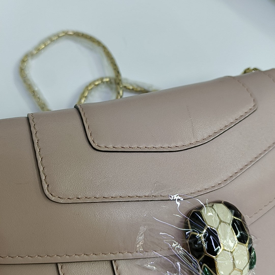 SERPENTI FOREVER Small Calfskin Pink