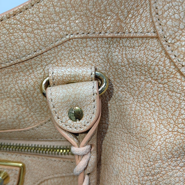 Classic Metallic Edge City Leather Pink