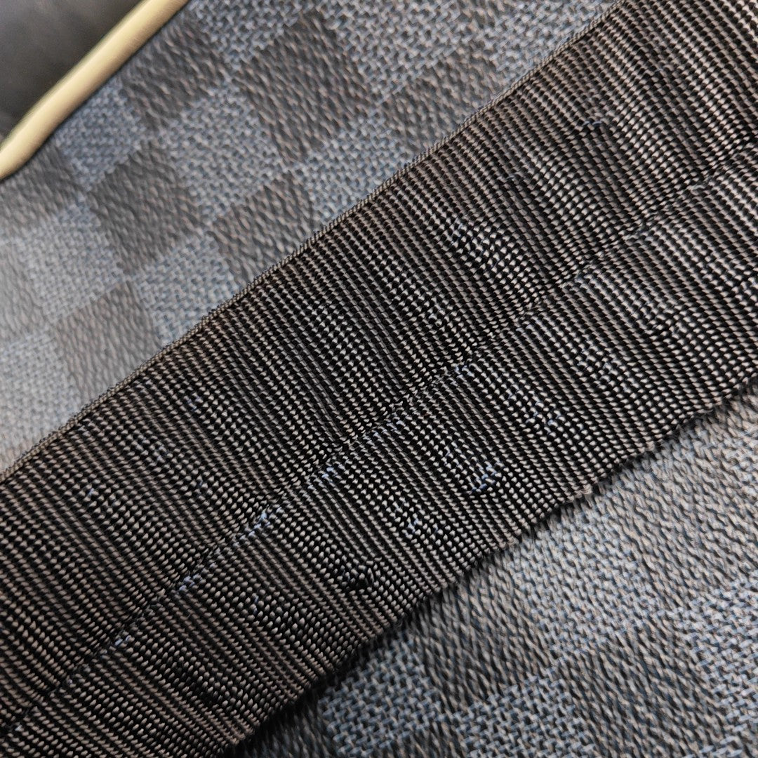 JOSH Damier Graphite Coated Canvas Black