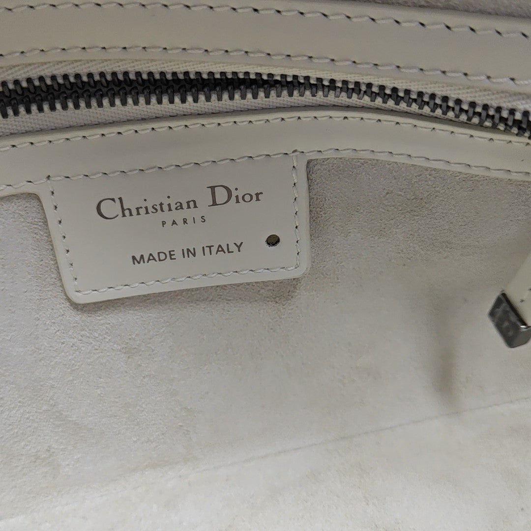 Diorcamp Small Cannage Calfskin White
